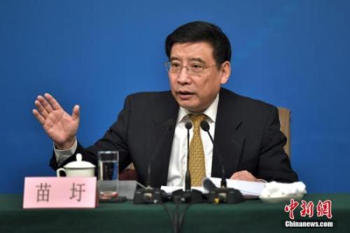 資料圖：苗圩。<a target='_blank' href='http://www.chinanews.com/'>中新社</a>記者金碩攝